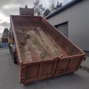 foto 6x6 Hakencontainer Tatra T815 + Wanne