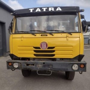 foto 6x6 Hakencontainer Tatra T815 + Wanne